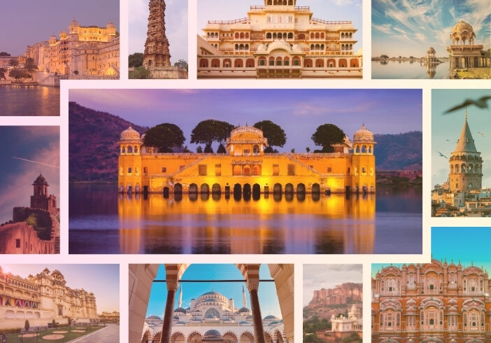 Golden triangle tour with rajasthan